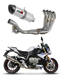 Dominator Full System Uitlaat BMW S 1000 R 2017 - 2020, BMW uitlaat S 1000 R, aftermarket motoruitlaat, RVS uitlaat, lichte en sportieve uitlaat