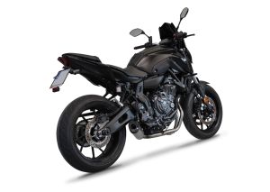 Dominator uitlaat voor Yamaha XSR 700 2021 2024, verhoogde prestaties, agressief geluid, sportief design, eenvoudig te monteren, hoogwaardige materialen, perfecte pasvorm, xtribute