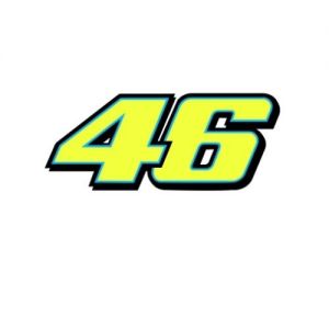 Sticker Rossi Nummer 46 Groot