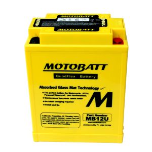 Motobatt Gel Accu YB12 MB12U 12N12-4A, 12N12A-4A-1, YB12A-A, YB12AAS, YB12A-A-WS, YB12A-B, YB12AL-A, YB12AL-A2, YB12C-A